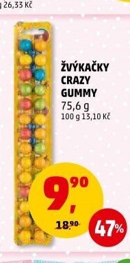 Žvýkačky Crazy Gummy