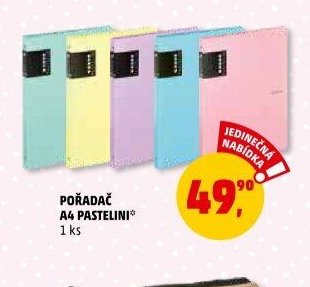 POŘADAČ A4 PASTELINI