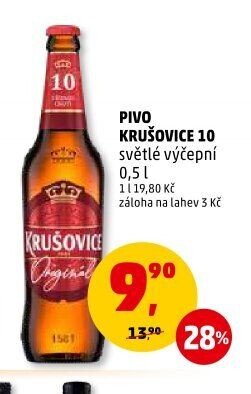 Pivo Krušovice 10