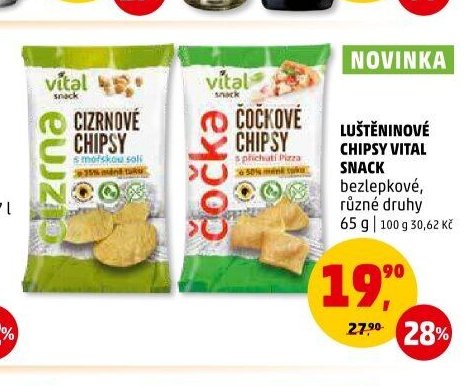 Luštěninové chipsy Vital Snack