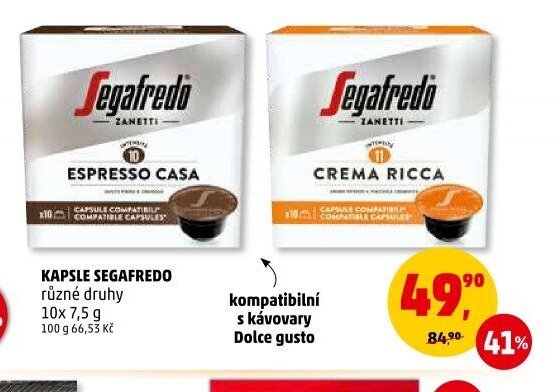 Kapsle Segafredo
