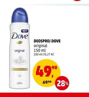 DEOSPREJ DOVE original 150 ml