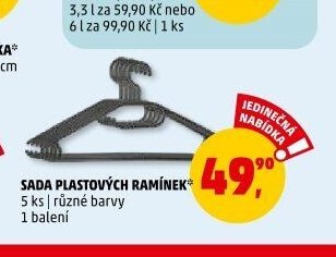 SADA PLASTOVÝCH RAMÍNEK