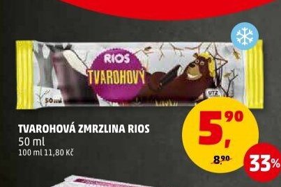 Tvarohová zmrzlina Rios