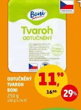 OTUČNĚNÝ TVAROH BONI
