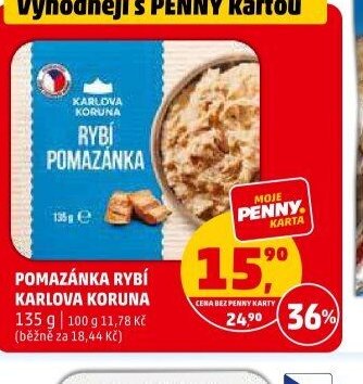 Pomazánka rybí Karlova Koruna