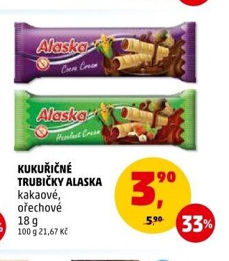 Kukuřičné trubičky Alaska