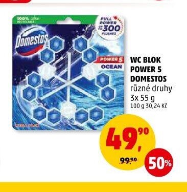 WC blok Power 5 Domestos