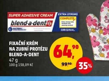 FIXAČNÍ KRÉM NA ZUBNÍ PROTÉZU BLEND-A-DENT