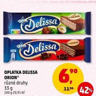 Oplatky celomáčené Delissa Orion
