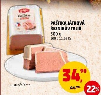 Paštika játrovka Řezníkův talíř