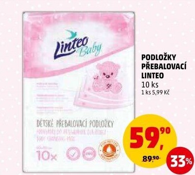 Podložky přebalovací Baby Linteo