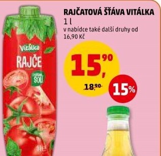 Rajčatová šťáva Vitálka