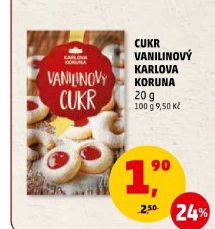 Vanilínový cukr Karlova Koruna