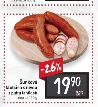 Šunková klobása s nivou