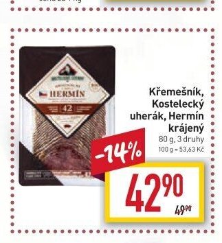Křemešník, Kostelecký uherák, Hermín krájený