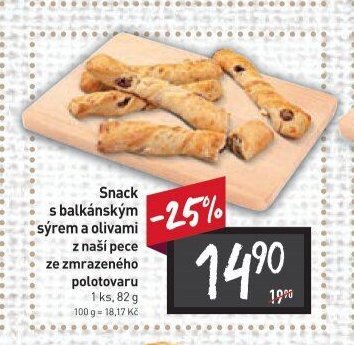 Snack s balkánským sýrem a olivami