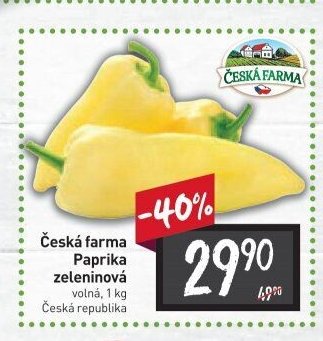 Česká farma Paprika zeleninová