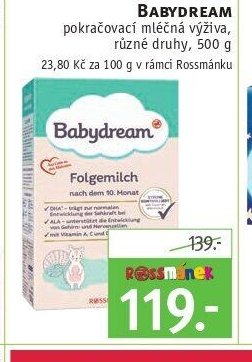 BABYDREAM pokračovací mléčná výživa
