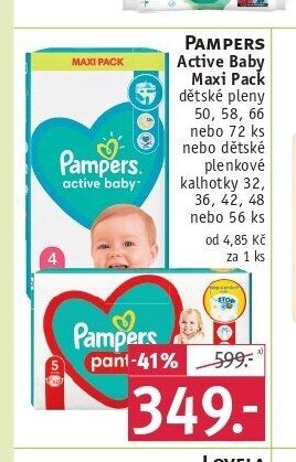 Pampers Active Baby Maxi Pack