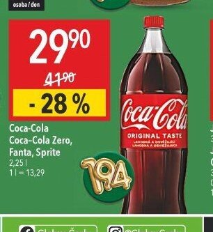 Coca-Cola, Coca-Cola Zero, Fanta, Sprite