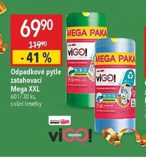 Odpadkové pytle zatahovací Mega XXL