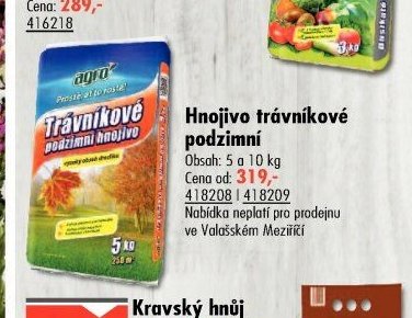Hnojivo trávníkové podzimní - UNI HOBBY akcniletaky.com