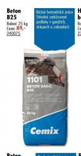 Beton B25 - UNI HOBBY akcniletaky.com