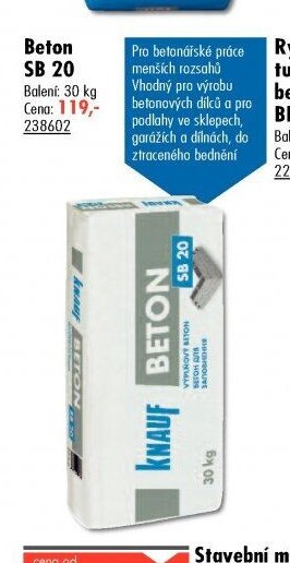 Beton SB 20 - UNI HOBBY akcniletaky.com
