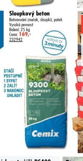 Sloupkový beton - UNI HOBBY akcniletaky.com