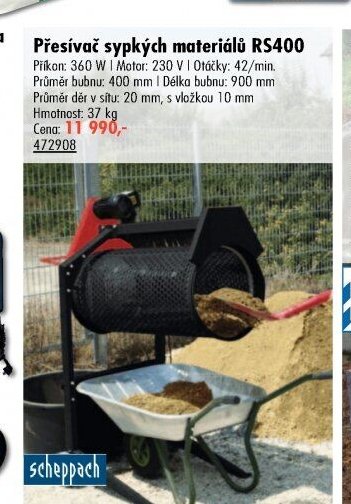 Přesívač sypkých materiálů RS400 - UNI HOBBY akcniletaky.com