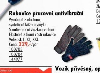 Rukavice pracovní antivibrační - UNI HOBBY akcniletaky.com