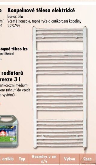 Koupelnové těleso elektrické - UNI HOBBY akcniletaky.com