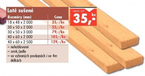 Latě sušené - UNI HOBBY akcniletaky.com