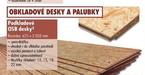 Podkladové OSB desky - UNI HOBBY akcniletaky.com