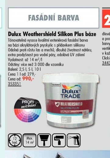 Dulux Weathershield Silikon Plus báze - UNI HOBBY akcniletaky.com
