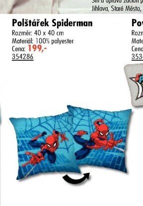 Polštářek Spiderman - UNI HOBBY akcniletaky.com