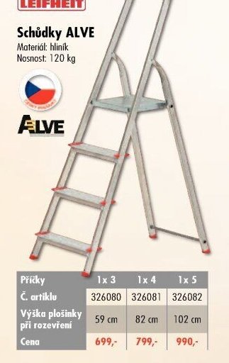 Schůdky ALVE - UNI HOBBY akcniletaky.com