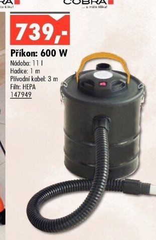 Vysavač na popel 600 W - UNI HOBBY akcniletaky.com