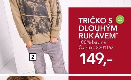 Tričko s dlouhým rukávem