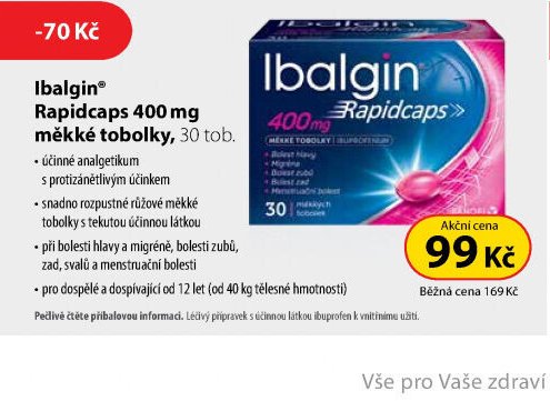 Ibalgin Rapidcaps 400 mg měkké tobolky, 30 tob.