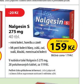 Nalgesin S 275 mg 40 tbl.