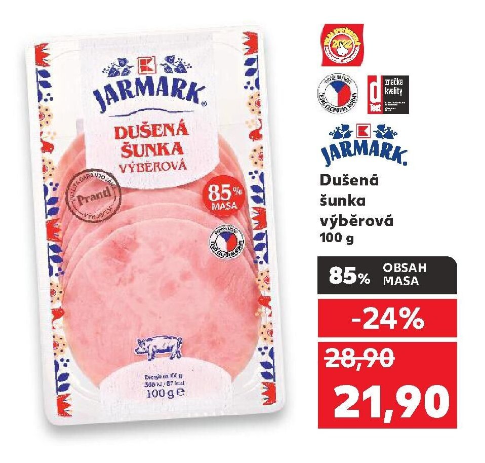 Jarmark Dušená šunka výběrová