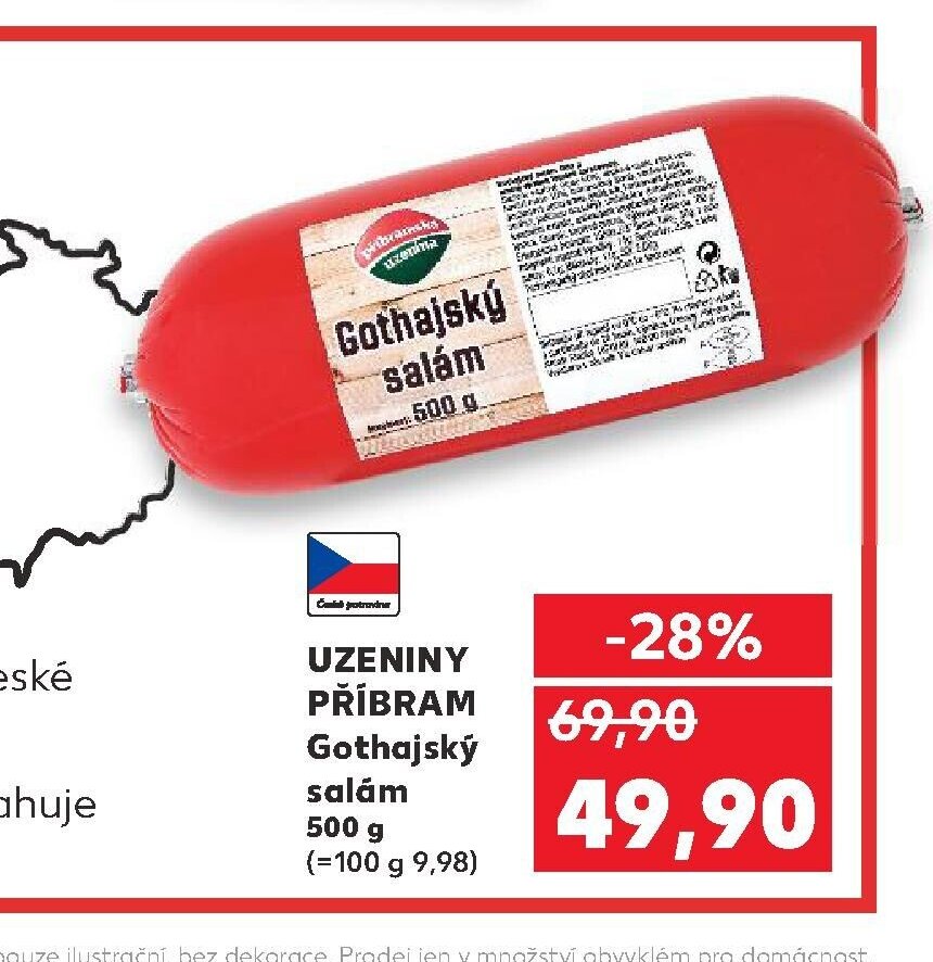 Uzeniny Příbram Gothajský salám
