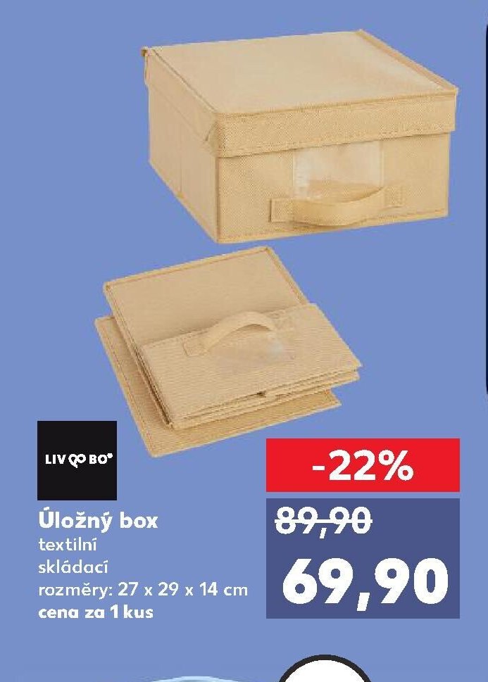 Úložný box textilní skládací