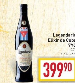 Rum Legendario Elixir de Cuba 7YO