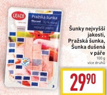 Šunka nejvyšší jakosti LE&amp
