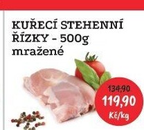 Kuřecí stehenní řízky mražené