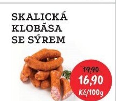 Skalická klobása se sýrem