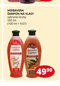 HERBAVERA ŠAMPON NA VLASY